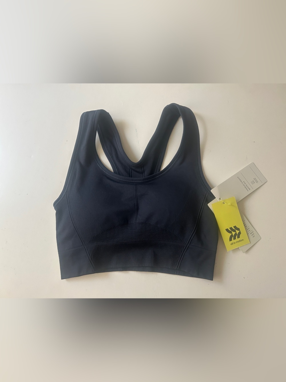 All In Motion Medium Support Navy Blue Sports Bra Size S | NWT